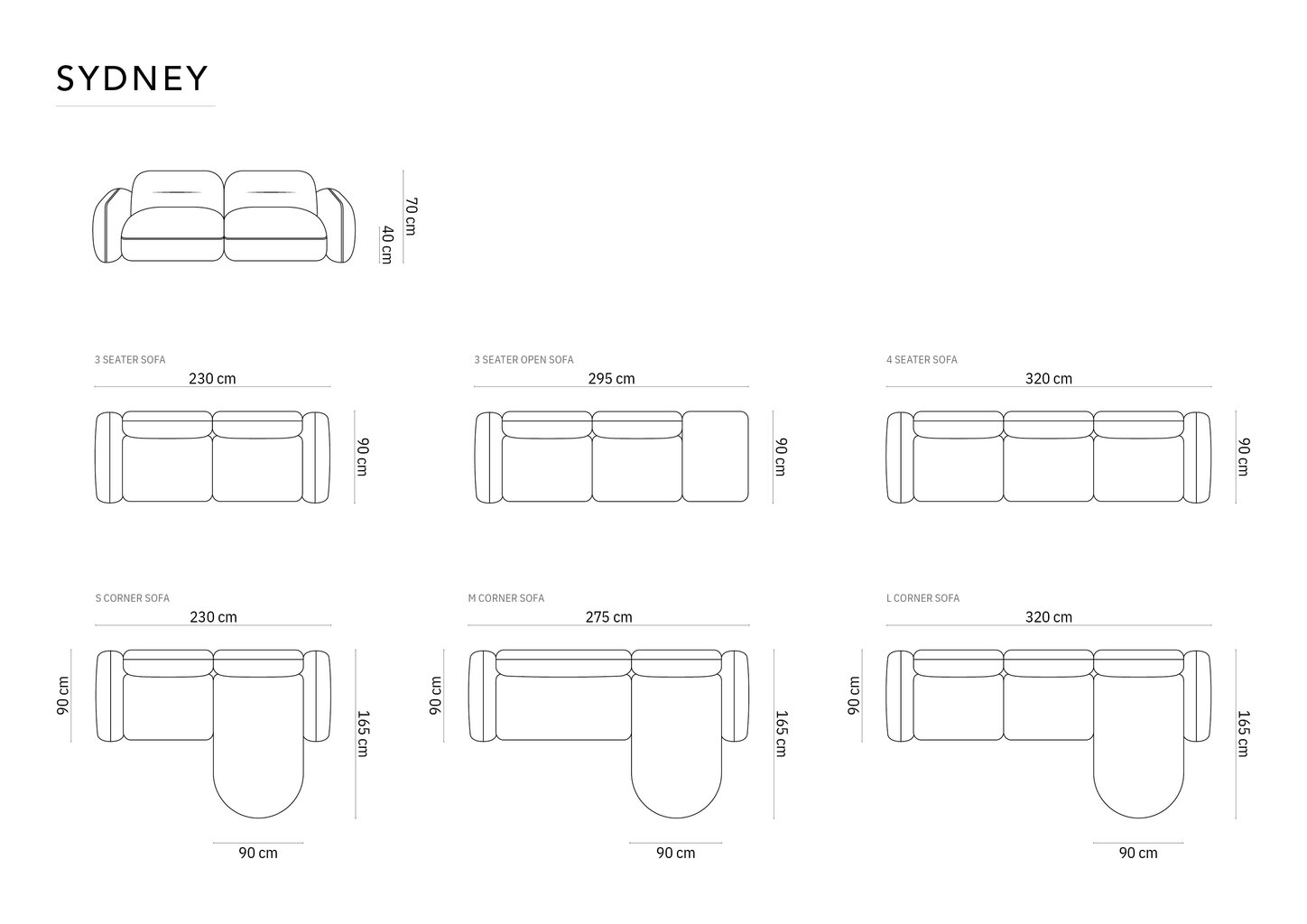 Diivan Cosmopolitan Design Sydney 4, hall hind ja info | Diivanid ja diivanvoodid | kaup24.ee