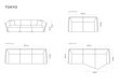 Diivan Cosmopolitan Design Tokyo 5, smėlio цена и информация | Diivanid ja diivanvoodid | kaup24.ee