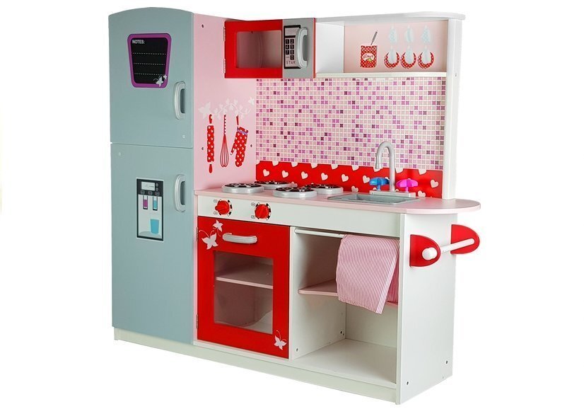 Suur puidust mänguköök külmikuga XXXL Joli hind ja info | Tüdrukute mänguasjad | kaup24.ee