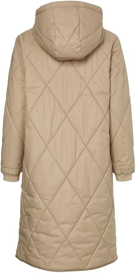 Tommy Hilfiger LW Sorona Quilted Coat mantel naistele, WW0WW35092, beež hind ja info | Naiste joped ja parkad | kaup24.ee