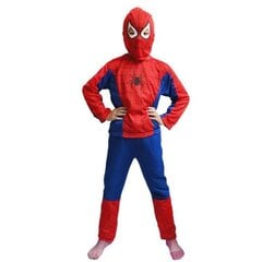 Костюм SPIDERMAN с маской из 3 частей 110-120 5/7L цена и информация | Карнавальные костюмы | kaup24.ee