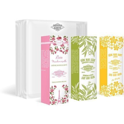 Käsikreemide komplekt Institut Karite Paris Jasmine Verbena Light Rose hind ja info | Kehakreemid, losjoonid | kaup24.ee