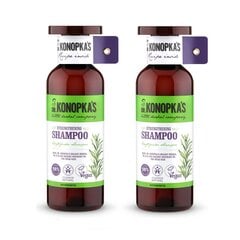 Tugevdav šampoon Dr. Konopka's, 2 x 500 ml hind ja info | Šampoonid | kaup24.ee