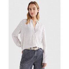 Женская рубашка Tommy Hilfiger Women's Striped Long Sleeve Shirt ,белая в полоску цена и информация | Женские блузки, рубашки | kaup24.ee