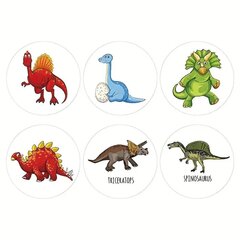 Dinosaurustega 500-osaline kleepsurull hind ja info | Aplikatsioonid, dekoratsioonid, kleebised | kaup24.ee