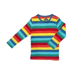 Футболка Frugi с длинными рукавами (86-92 см, 18-24 месяца) "Мульти полоска" OUTLET TTS012SML1824-izm-86 цена и информация | Футболка для малышки фуксия | kaup24.ee