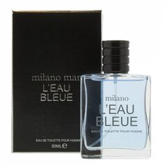 Tualettvesi Milano L'Eau Bleue EDT meestele, 50 ml hind ja info | Meeste parfüümid | kaup24.ee