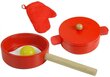Suur puidust mänguköök XL tarvikutega Cook цена и информация | Tüdrukute mänguasjad | kaup24.ee