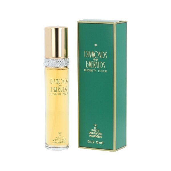 Tualettvesi Elizabeth Taylor Diamonds And Emeralds EDT naistele, 50 ml цена и информация | Naiste parfüümid | kaup24.ee