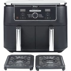 Ninja AF400EU fryer Double 9.5 L Stand-alone 2470 W Hot air fryer Black цена и информация | Фритюрницы | kaup24.ee