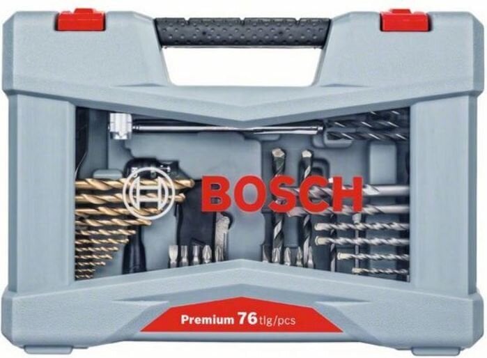 BOSCH puurikomplekt 2608P00234, 76 osa цена и информация | Käsitööriistad | kaup24.ee