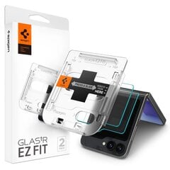 SPIGEN GLAS.TR "EZ FIT" ЗАКАЛЕННОЕ СТЕКЛО 2-УПАК GALAXY Z FLIP 6 ПРОЗРАЧНОЕ цена и информация | Аксессуары для смарт-часов и браслетов | kaup24.ee