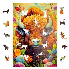 Puzzle Bison Mruu&Amp;Pruu 20 X 28 Cm 160 Tükki Puidust Puzzle hind ja info | Pusled | kaup24.ee