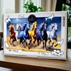 Galoppivad Hobused Puzzle 160 Tk Puidust Pusle Mruu&Amp;Pruu hind ja info | Pusled | kaup24.ee