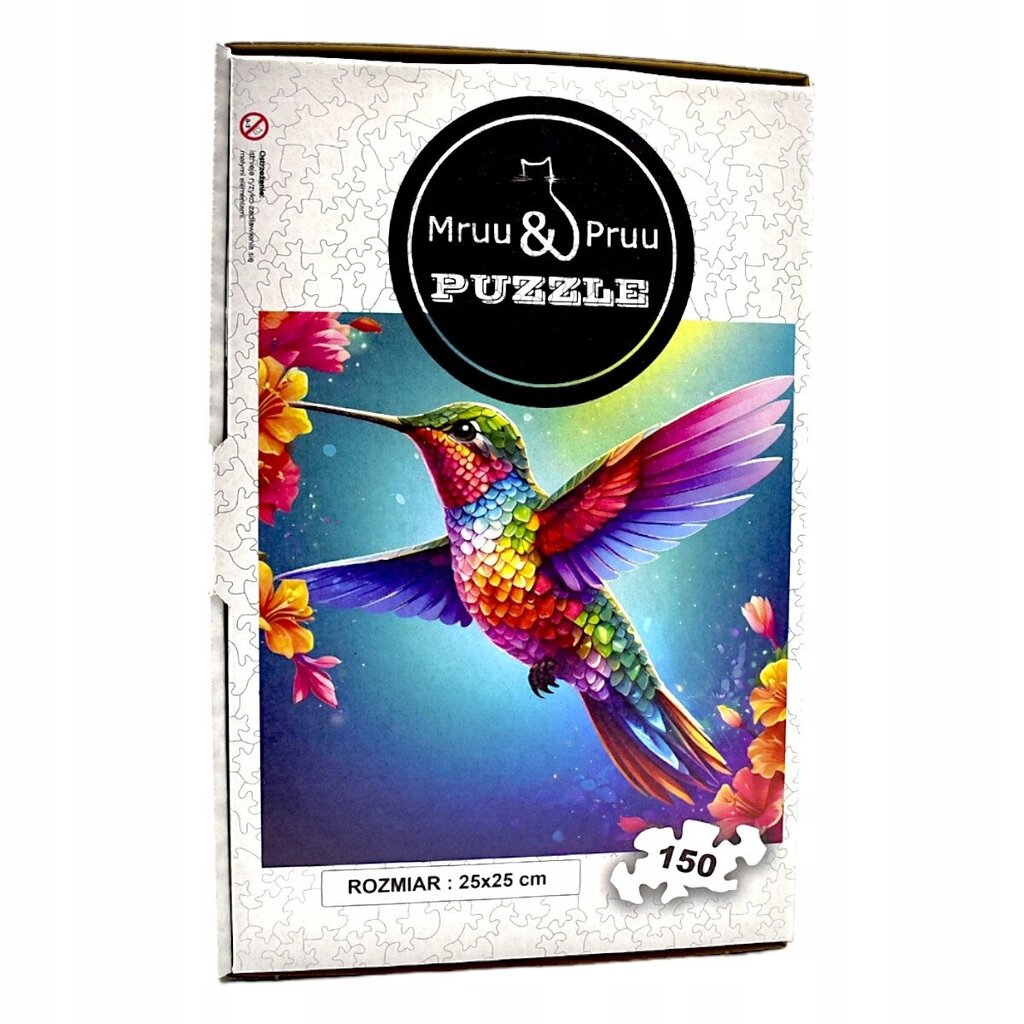 Puzzle Kolibri Mruu&Amp;Pruu 25 X 25 Cm 150 Tükki Puidust Puzzle цена и информация | Pusled | kaup24.ee