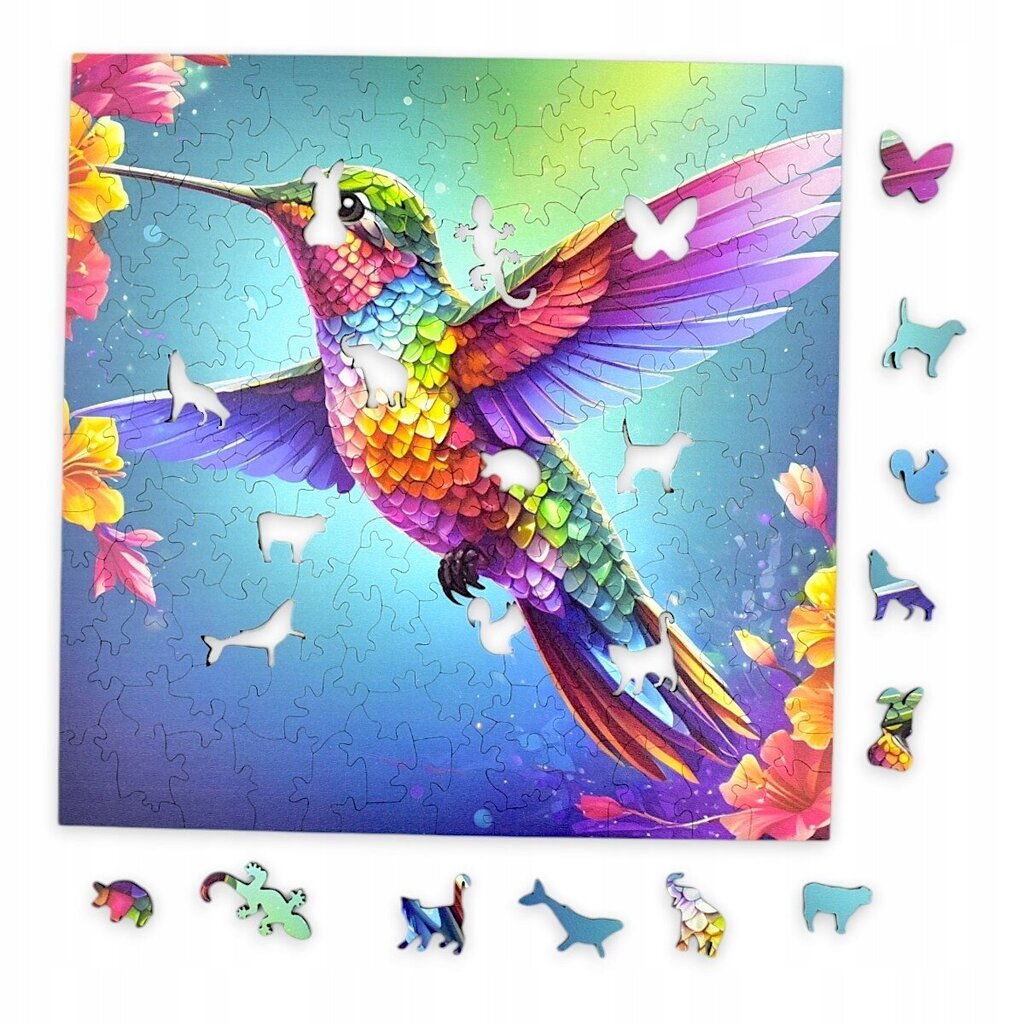 Puzzle Kolibri Mruu&Amp;Pruu 25 X 25 Cm 150 Tükki Puidust Puzzle цена и информация | Pusled | kaup24.ee