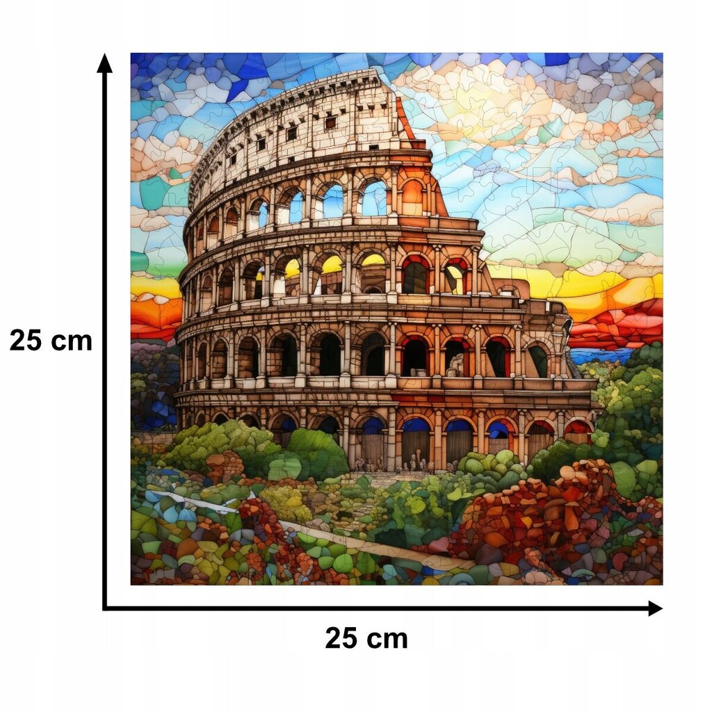 Puzzle Colosseum Mruu&Amp;Pruu 25 X 25 Cm 150 Tükki Puidust Puzzle цена и информация | Pusled | kaup24.ee