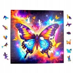 Mruu&Amp;Pruu Butterfly Puzzle 25 X 25 Cm 150 Tükki Puidust Puzzle hind ja info | Pusled | kaup24.ee