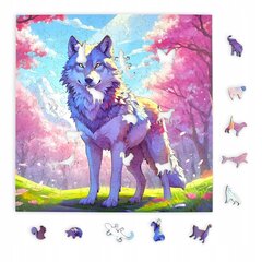 Mruu &Amp; Pruu Wolf Puzzle 25 X 25 Cm 150 Tükki Puidust Puzzle hind ja info | Pusled | kaup24.ee