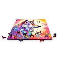 Puzzle Wolf Mruu&Amp;Pruu 25 X 25 Cm 150 Tükki Puidust Puzzle hind ja info | Pusled | kaup24.ee