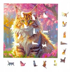 Puzzle Mruu&Amp;Pruu 25 X 25 Cm Cat 150 Tükki Puidust Puzzle hind ja info | Pusled | kaup24.ee