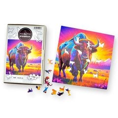 Puzzle Bison Mruu&Amp;Pruu 25 X 25 Cm 150 Tükki Puidust Puzzle hind ja info | Pusled | kaup24.ee