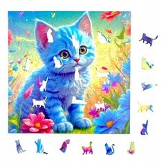 Puzzle Mruu&Amp;Pruu 25 X 25 Cm Cat 150 Tükki Puidust Puzzle hind ja info | Pusled | kaup24.ee