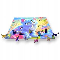 Puzzle Mruu&Amp;Pruu 25 X 25 Cm Cat 150 Tükki Puidust Puzzle hind ja info | Pusled | kaup24.ee