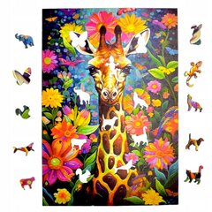 Puzzle Kaelkirjak Mruu&Amp;Pruu 20 X 28 Cm 160 Tükki Puidust Puzzle hind ja info | Pusled | kaup24.ee