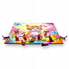 Puzzle Mruu&Amp;Pruu 25 X 25 Cm Kotek 150 Tükki Puidust Puzzle hind ja info | Pusled | kaup24.ee