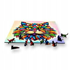 Puzzle Mruu&Amp;Pruu 25 X 25 Cm Kotek 150 Tükki Puidust Puzzle hind ja info | Pusled | kaup24.ee