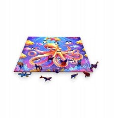 Puzzle Octopus Mruu&Amp;Pruu 25 X 25 Cm 150 Tükki Puidust Puzzle hind ja info | Pusled | kaup24.ee