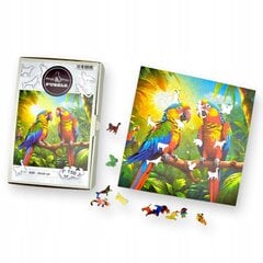 Puzzle Papagoid Mruu&Amp;Pruu 25 X 25 Cm 150 Tükki Puidust Puzzle hind ja info | Pusled | kaup24.ee