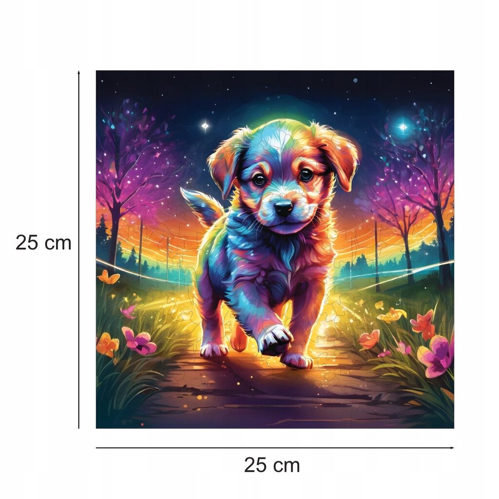 Puzzle Koer Mruu&Amp;Pruu 25 X 25 Cm 150 Tükki Puidust Puzzle hind ja info | Pusled | kaup24.ee