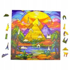 Puzzle Giza Püramiidid Mruu&Amp;Pruu 25 X 25 Cm 150 El. Puidust Mosaiikpuzzle hind ja info | Pusled | kaup24.ee