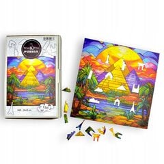 Puzzle Giza Püramiidid Mruu&Amp;Pruu 25 X 25 Cm 150 El. Puidust Mosaiikpuzzle hind ja info | Pusled | kaup24.ee