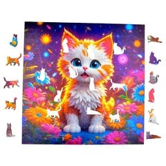 Puzzle Armas Kass Mruu&Amp;Pruu 25 X 25 Cm 150 Tk Puidust Puzzle hind ja info | Pusled | kaup24.ee