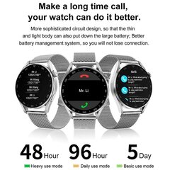 Dt100pro+ 1,78-tolline värvilise ekraaniga nutikell, Ip68 veekindel, toetab EKG jälgimist/bluetooth kõne/südame löögisageduse jälgimist/vererõhu jälgimist/bl hind ja info | Nutikellad (smartwatch) | kaup24.ee