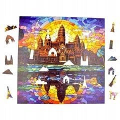 Puzzle Angkor Wat Mruu&amp;Pruu 25 x 25 cm 150 tükki Puidust puzzle hind ja info | Pusled | kaup24.ee