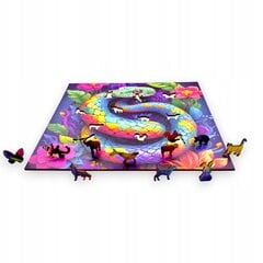 Puzzle Snake Mruu&amp;Pruu 25 x 25 cm 150 tükki Puidust puzzle hind ja info | Pusled | kaup24.ee