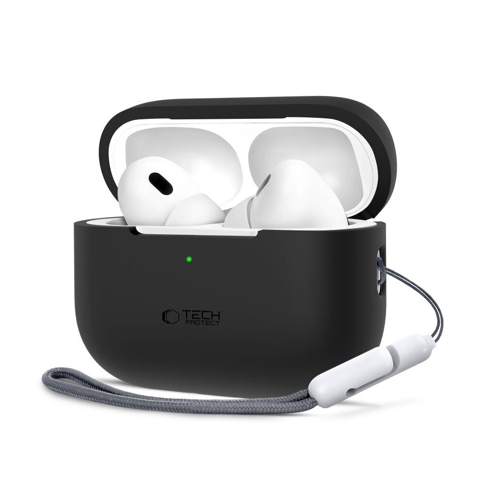 TECH-PROTECT SILIKOONIST APPLE AIRPODS PRO 1 | 2 MUST hind ja info | Teleri seinakinnitused ja hoidjad | kaup24.ee