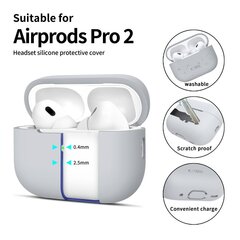 СИЛИКОНОВЫЙ ЗАЩИТНЫЙ ЧЕХОЛ ДЛЯ APPLE AIRPODS PRO 1 | 2 CRAYON GREY цена и информация | Кронштейны и крепления для телевизоров | kaup24.ee