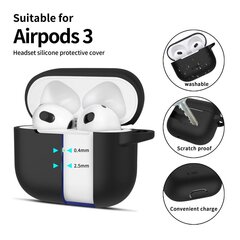 TECH-PROTECT SILIKOONIST KONKS APPLE AIRPODS 3 MUST hind ja info | Teleri seinakinnitused ja hoidjad | kaup24.ee