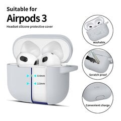 TECH-PROTECT SILIKOONIST KONKS ÕUN AIRPODS 3 VÄRVILINE HALL hind ja info | Teleri seinakinnitused ja hoidjad | kaup24.ee