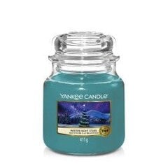 Yankee Candle Winter Night Stars Medium küünal 411g hind ja info | Küünlad, küünlajalad | kaup24.ee