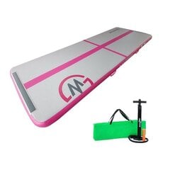 Airtrack võimlemismatt MASTER 300 x 100 x 10 cm roosa-hall hind ja info | Joogamatid | kaup24.ee