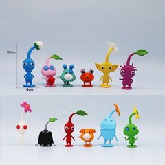 12tk/komplekt Animemäng PIKMIN Figuurikapten Olimar PIKMIN PVC märulikujude kollektsioon Mudelnukumänguasjad lastele jõulukingid hind ja info | Pehmed mänguasjad | kaup24.ee