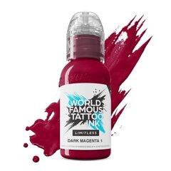 Tatoveeringu Värvide Komplekt: World Famous Dark Flesh Nr. 1 v2, Dark Magenta, Dark Red, Dark Green Nr. 2, Dark Orange, Dark Grey цена и информация | Кисти для макияжа, спонжи | kaup24.ee