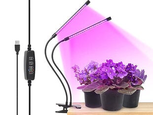 Taimekasvatuslamp 2x, 40 LED-i, must hind ja info | Nutipotid ja taimelambid | kaup24.ee