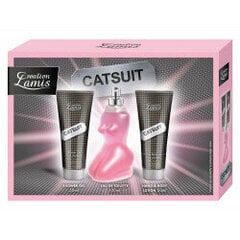 Komplekt Creation Lamis Catsuit naistele: EDT Tualettvesi, 50 ml dušigeel, 50 ml kehakreem hind ja info | Naiste parfüümid | kaup24.ee